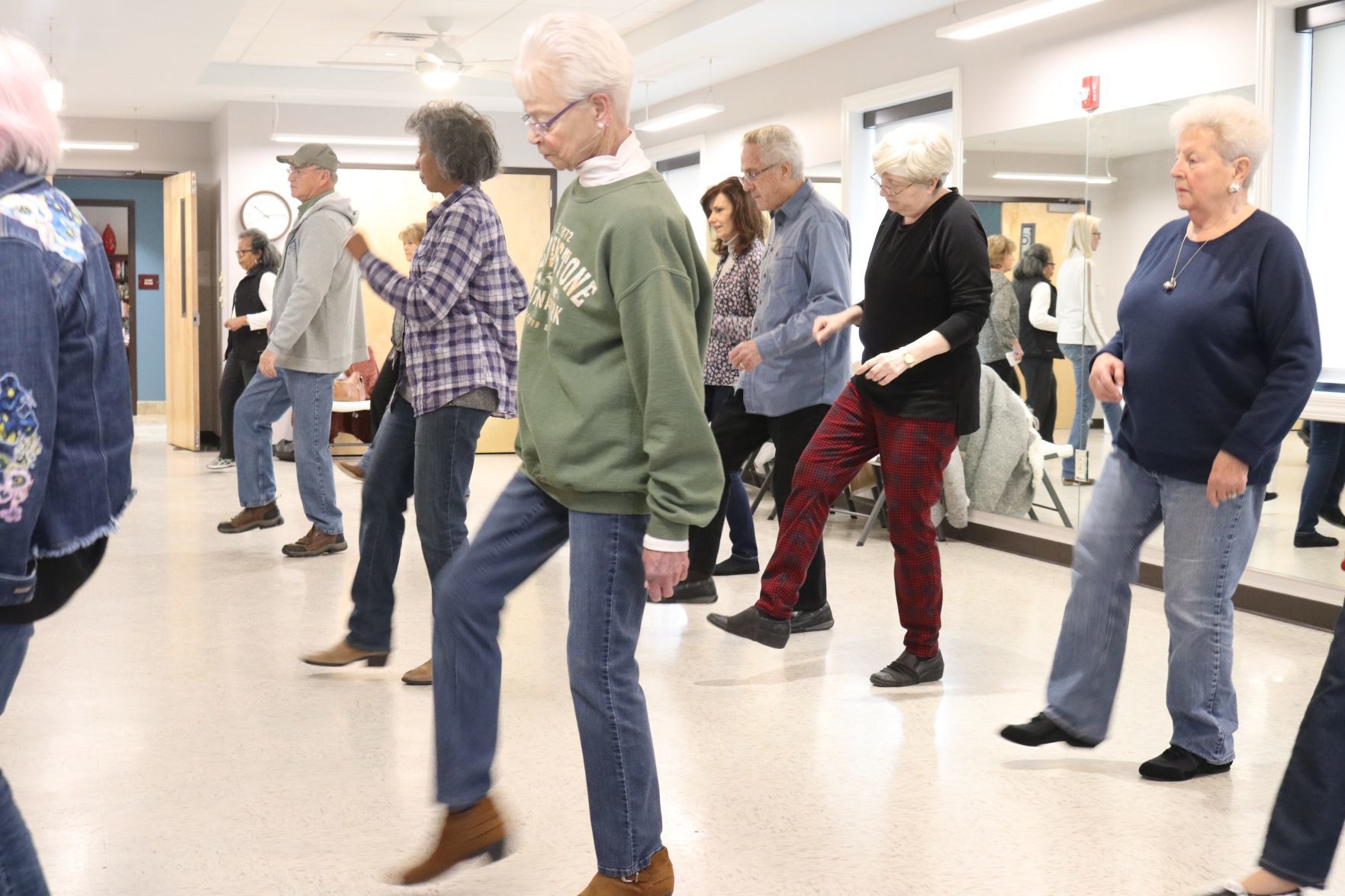 Lebanon Senior Citizen Center line dancers